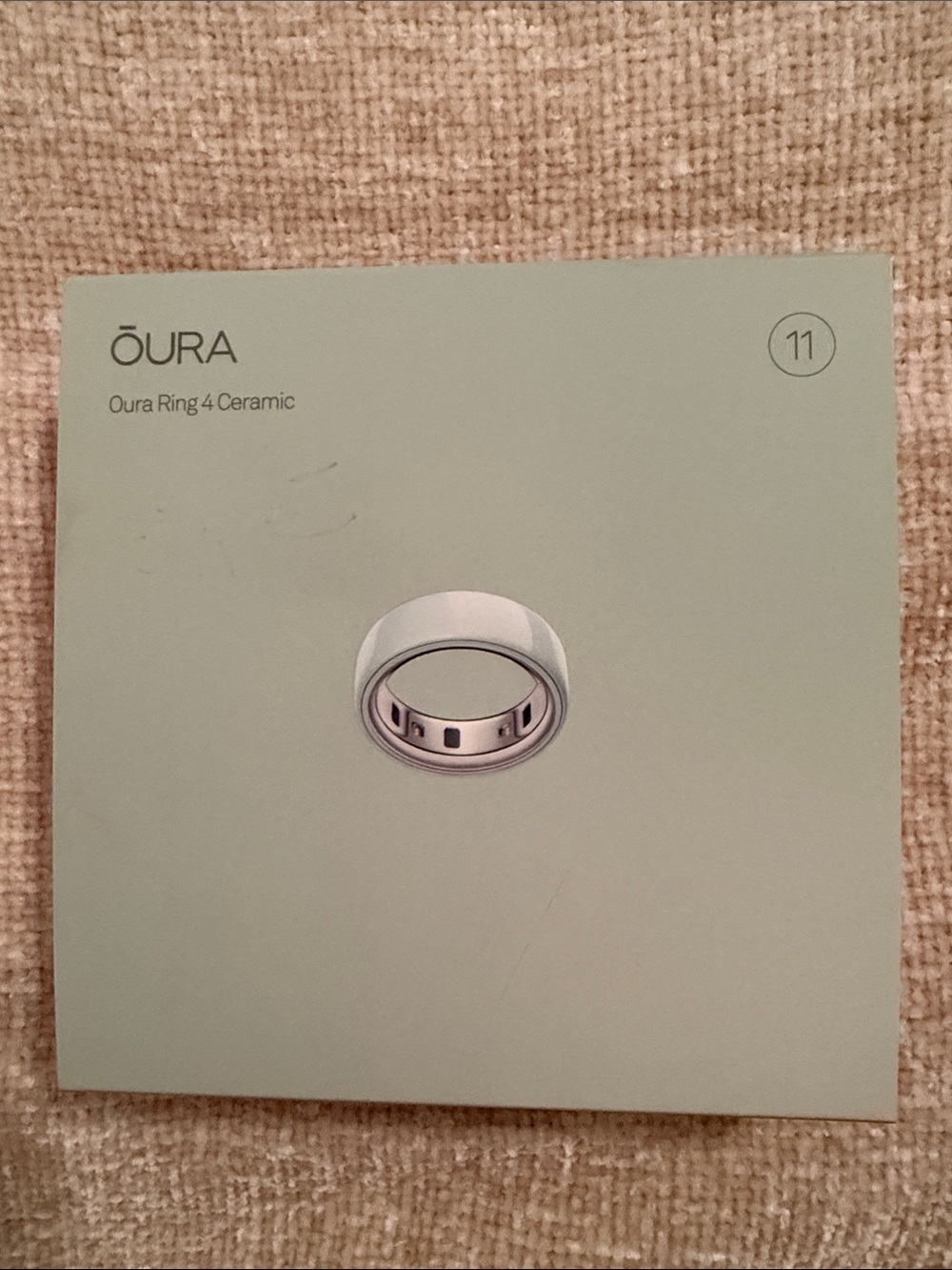 Oura Ring 4 Ceramic in Tide (Light Blue) - Size 11